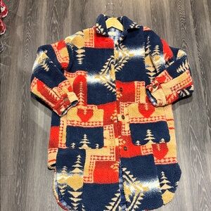 Pilcro Blue Plaid coat Navajo